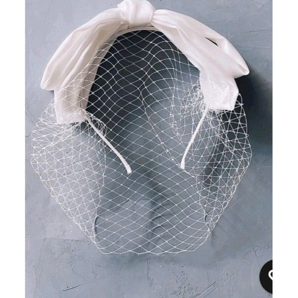 Kristin Ess Hair Veil Headband Ivory Vintage Inspired Bride Bridal New